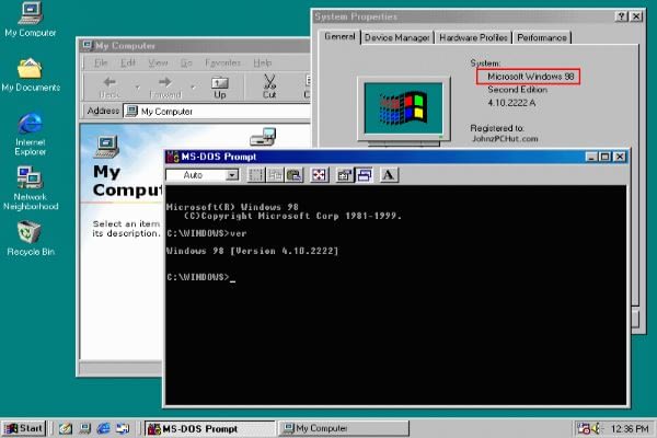 Image of Microsoft Windows 98