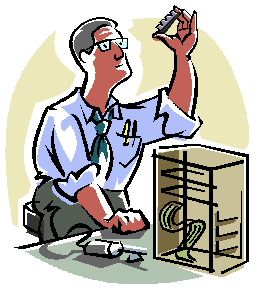 Image of person building computer