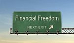 Image of sign Road to Financial Freedom