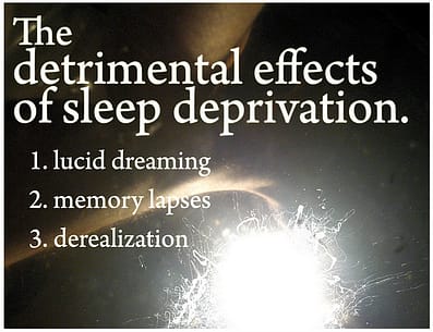 Image of A sleep deprivation diagram