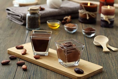 Chocolate Spas Scrubb and Melted Chocolate