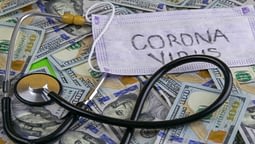 Coronavirus Money with Stethoscope