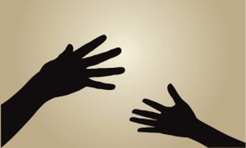 College Parents Connecting Hands