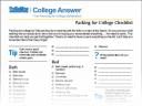 Get Your “Packing for College Checklist”