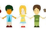 Group of Kids Holding Hands