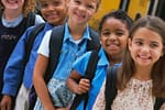 Group of school kids