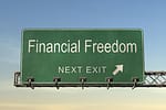 Image of sign Road to Financial Freedom