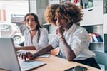 DIY PR Tips - Two young women of creative team working
