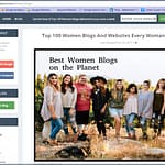Blog FeedSpot Top 100 Womens Blogs