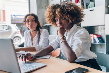 DIY PR Tips - Two young women of creative team working