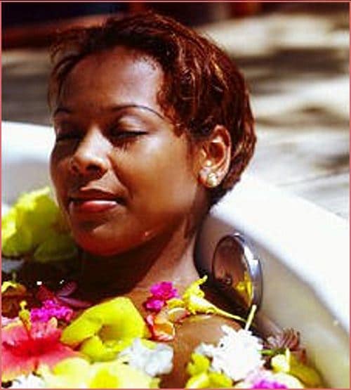 woman-pampering-herself