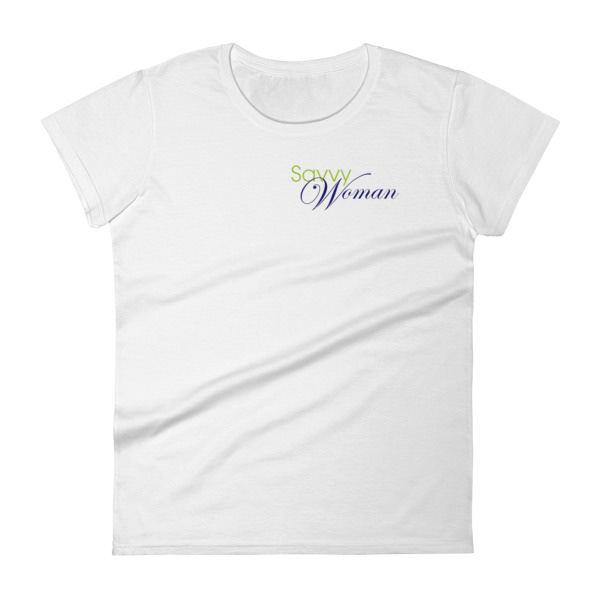 Savvy Woman Logo - Women's short sleeve t-shirt 1