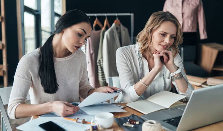 Two Women Performing Market Research