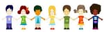 Group of Kids Holding Hands