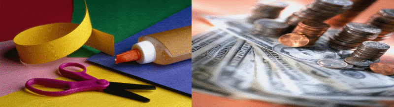 Image of hobby and money