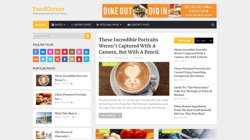 NewsOnline WordPress Theme