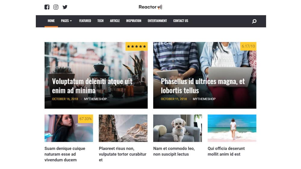 Reactor WordPress Theme
