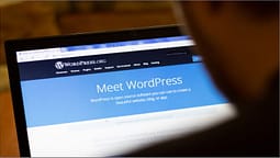 WordPress website on laptop screen | That Search Thing