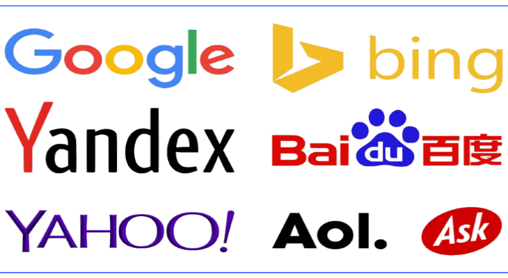 List of Major Search Engines