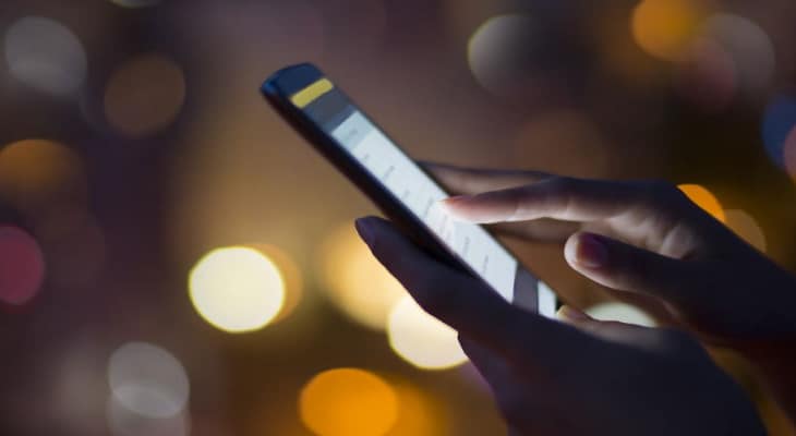 A Woman Using a Smartphone
