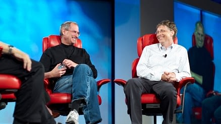 Image of Bill gates and Steve Jobs