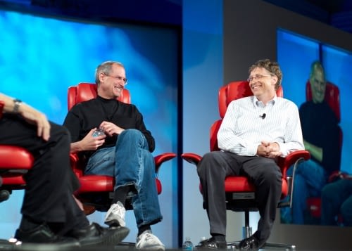 Image of Bill gates and Steve Jobs