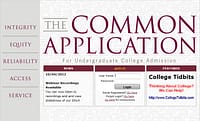 image of common application college tidbits