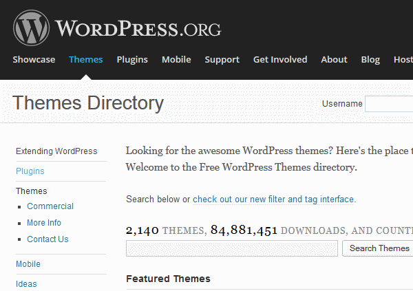 wp themes directory1 Build a Website: How to Make a WordPress Website