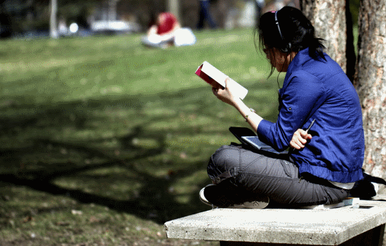 College Life - Studying Outside