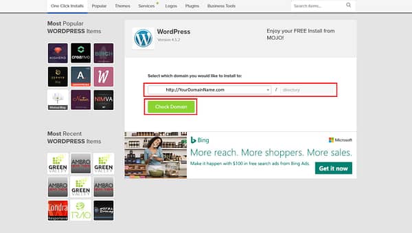 Install WordPress