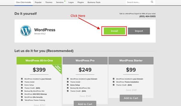 Install WordPress