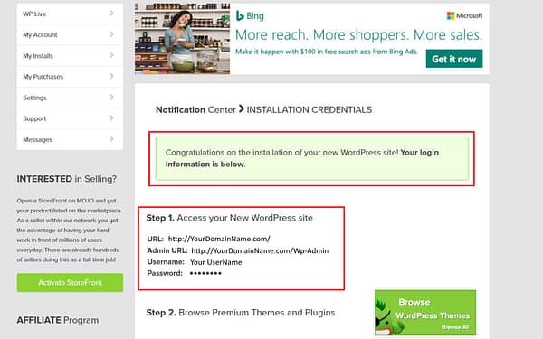 Install WordPress