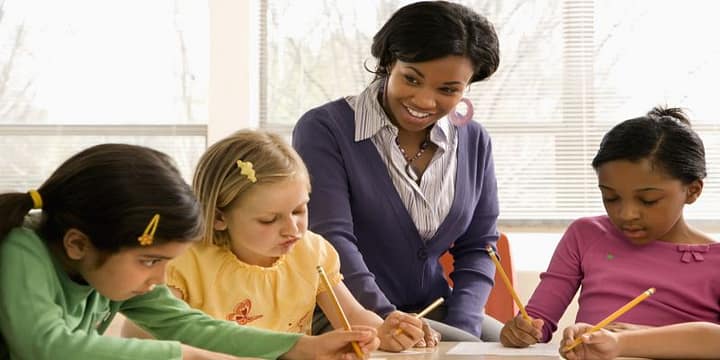 Woman Volunteering