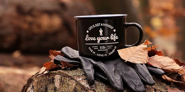 Cup with Life Is Just a Moment Slogan | CuteToMyself.com