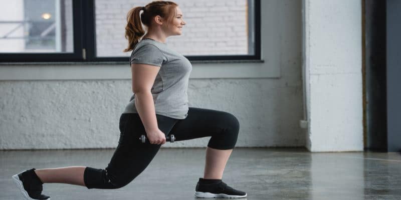 Woman Doing Lunges